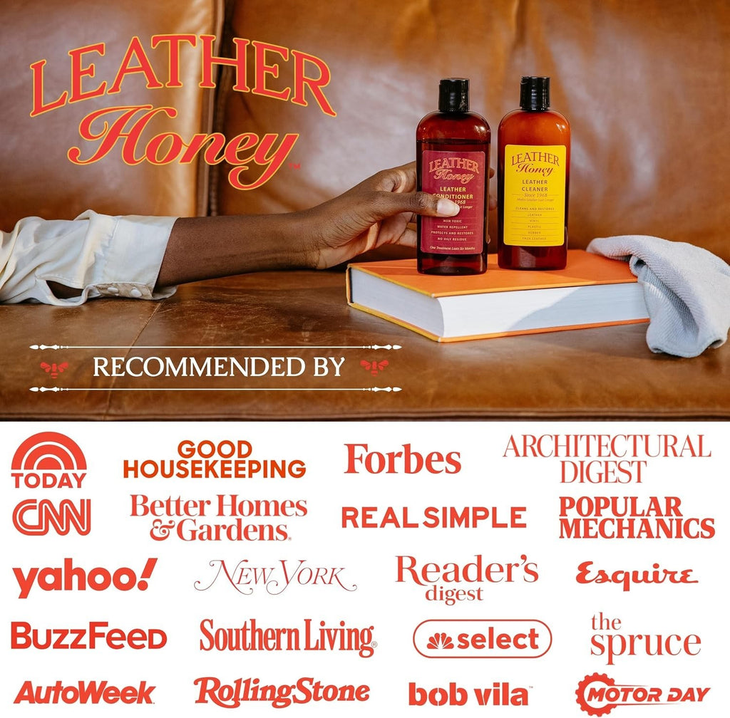 Leather Conditioner Moisturizer for Furniture Shoes Car Seats - Restores & Protects