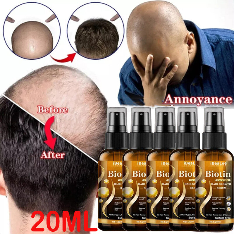 Biotin Hair Growth Serum & Spray for Thicker Hair - All Quantities