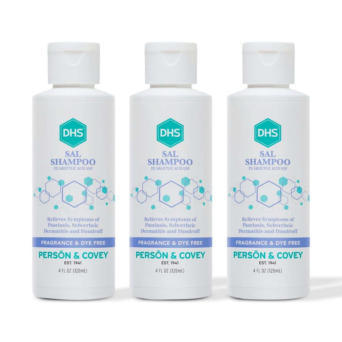 Medicated Psoriasis Eczema Dandruff Shampoo - Fragrance-Free 4 oz Relief