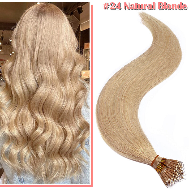 Nano Ring Hair Extensions - 100% Remy Human Hair Multiple Variants