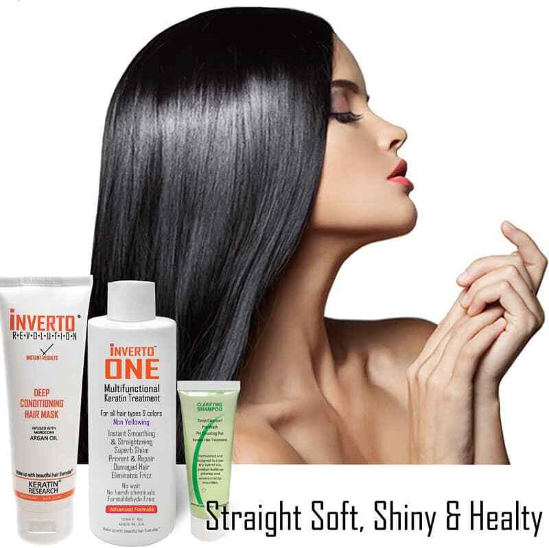 Paraben-Free Brazilian Keratin Hair Straightening Treatment Set 120ml