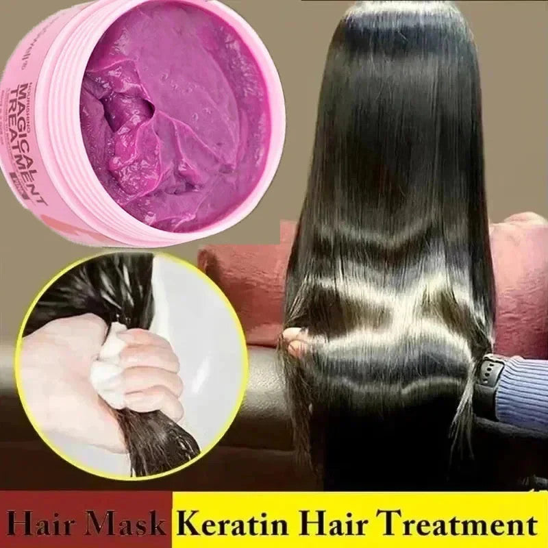 Keratin Hair Mask 5 Seconds Repair Damaged Frizzy Hair Deep Moisturizer