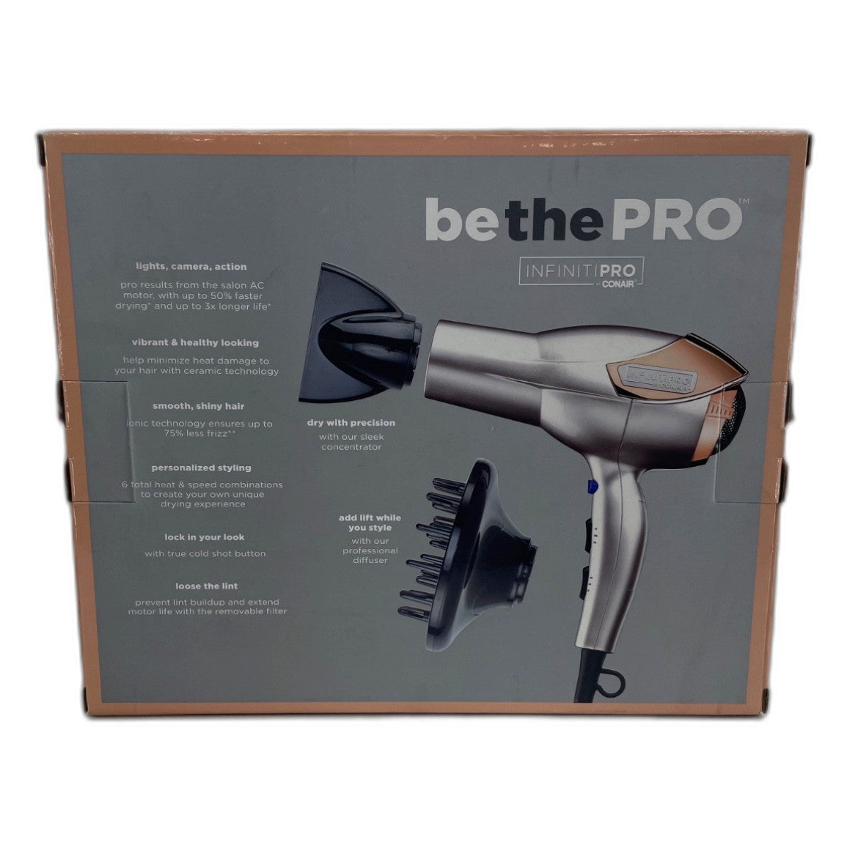 Professional Ionic Hair Dryer 1875W Rose Gold | Conair Blow Dryer