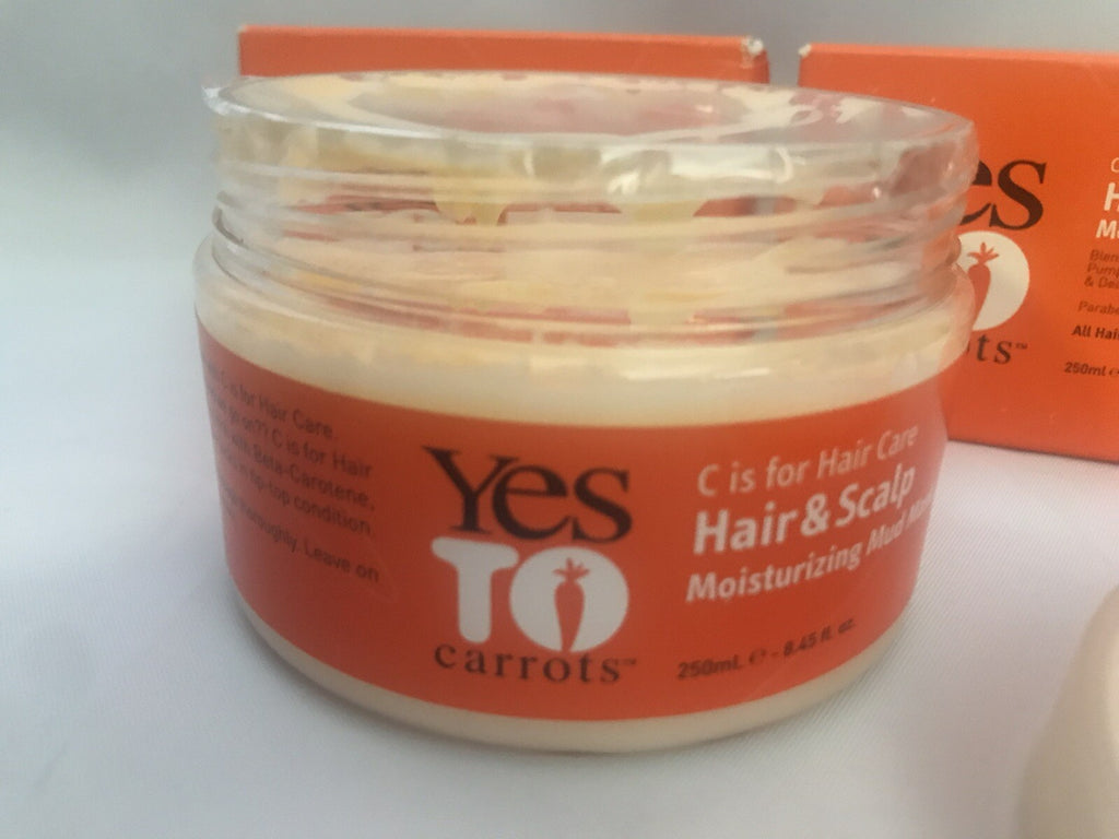 Yes To Carrots Hair & Scalp Moisturizing Mud Mask Pack of 2 - All Hair Types