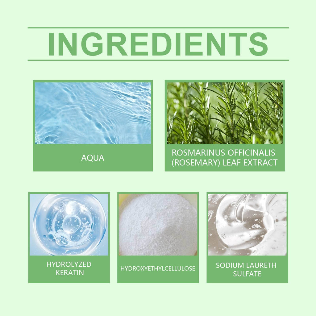 Deep Cleansing Rosemary Shampoo for Hair Loss & Strengthening - 1 or 2 Pieces