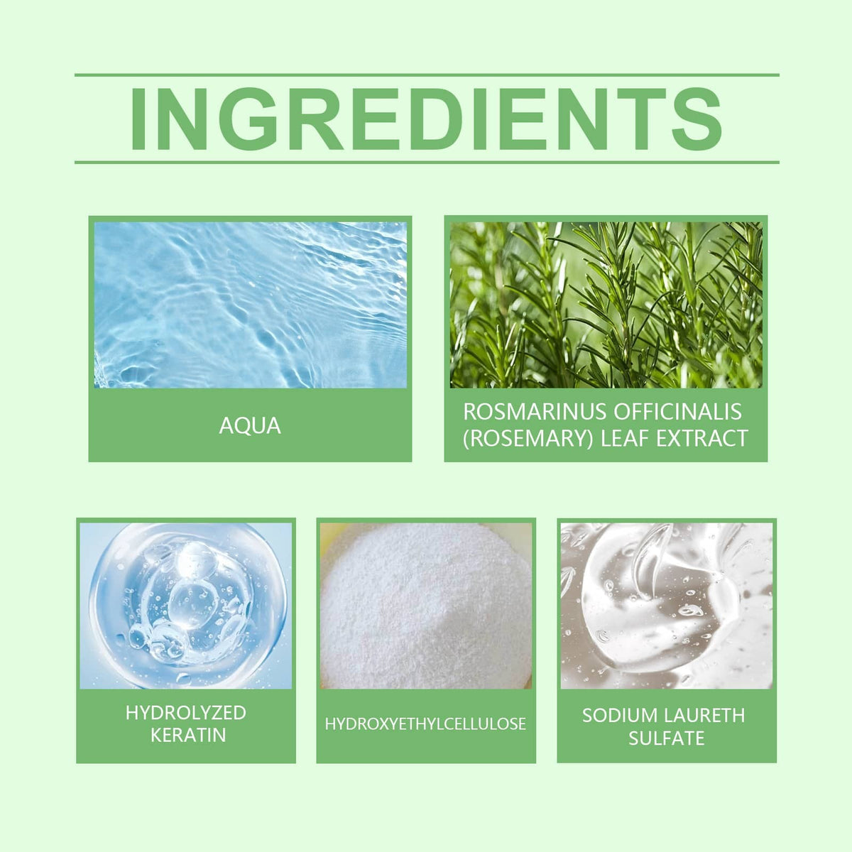 Deep Cleansing Rosemary Shampoo for Hair Loss & Strengthening - 1 or 2 Pieces