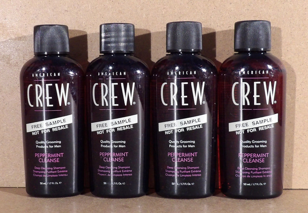 American Crew Peppermint Deep Cleansing Shampoo - Travel Size 4 Pack