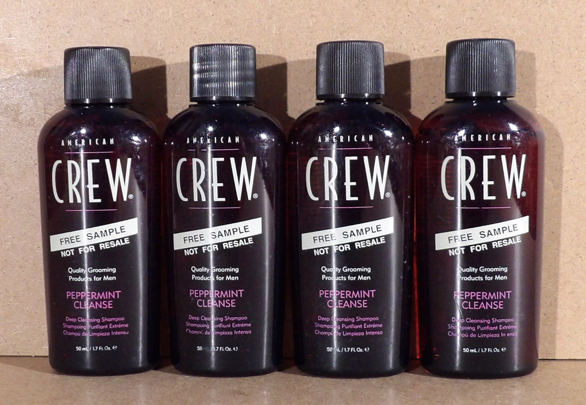 American Crew Peppermint Deep Cleansing Shampoo - Travel Size 4 Pack