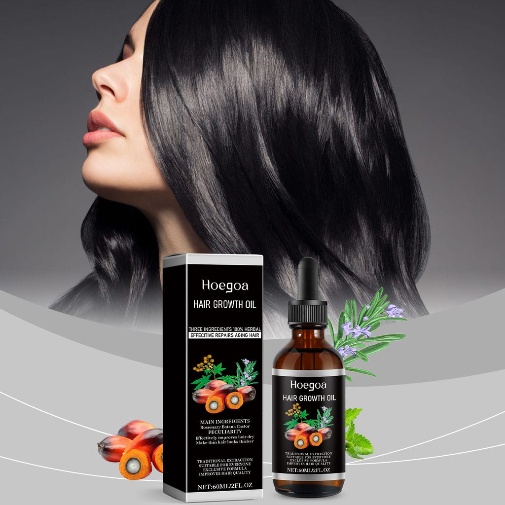 Natural Hair Oil for Scalp Massage & Moisturizing - Smoothing & Nourishing Treatment