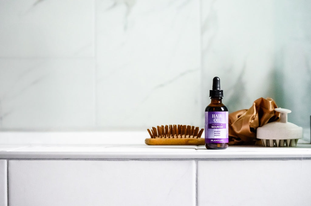 Plantlife Natural Hair Oils for Growth & Nourishment - Organic Botanical Blend