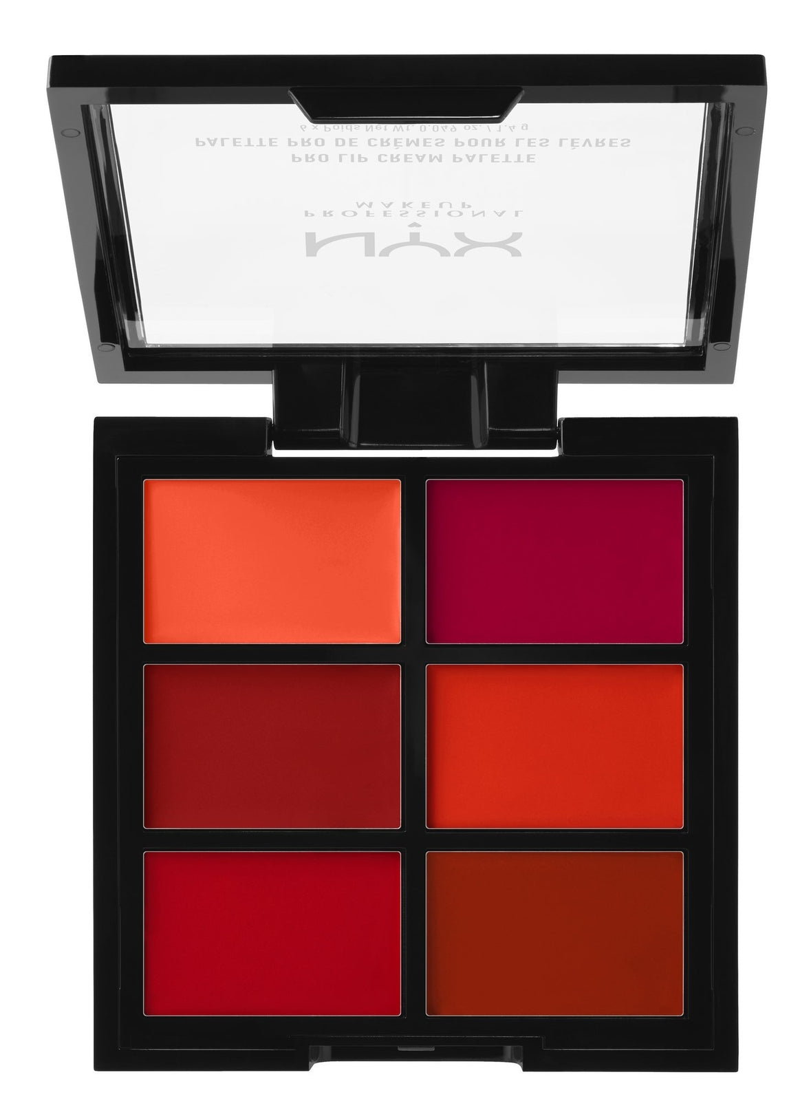Lip Cream Palette The Reds - Highly Pigmented Lip Colors for Makeup Artists