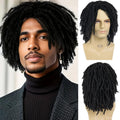 Men's Short Braided Wigs Afro Bob Dreadlocks Twist Hair for Men & Drag Queens