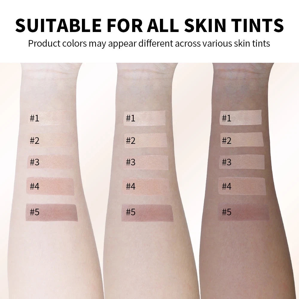 Color-Changing Foundation Stick with Brush, Full Coverage, Hydrating Skin Care