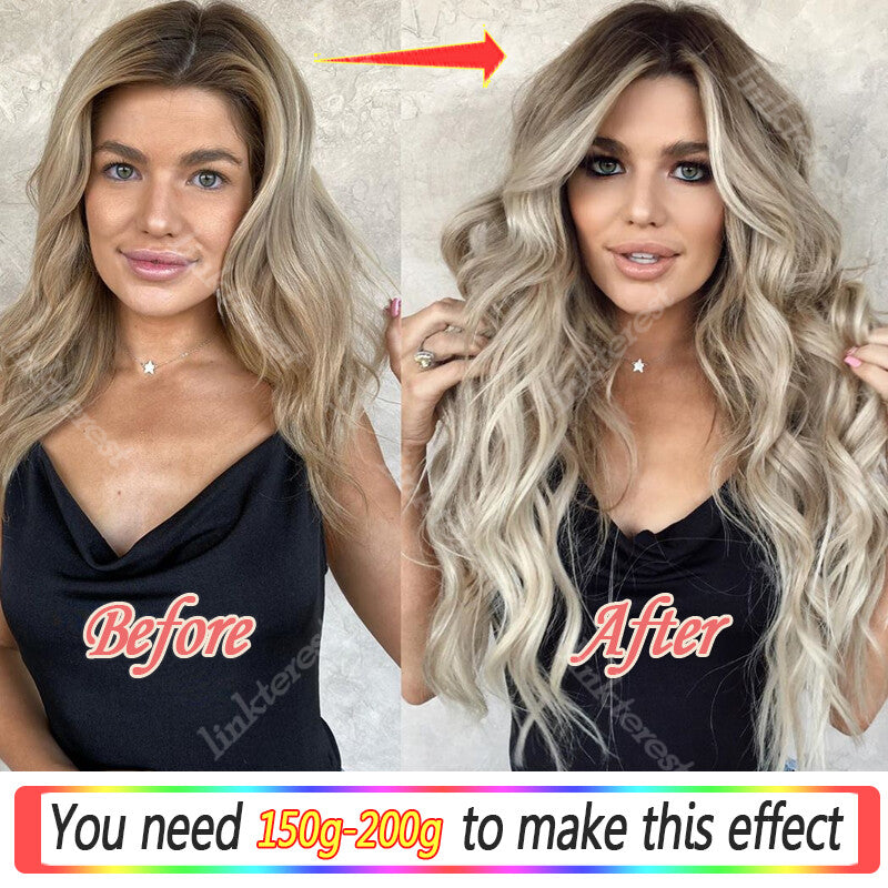 Nano Ring Hair Extensions Micro Loop Link Beads Remy Human Hair Thick 16-24 Inch