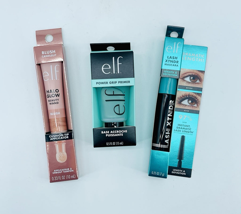 Elf Power Grip Primer, Halo Glow & Lash XTNDR Mascara Set