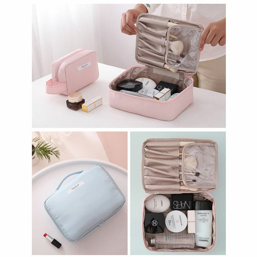 Travel Cosmetic Bag Makeup Organizer with Hanging Pouch Waterproof Portable