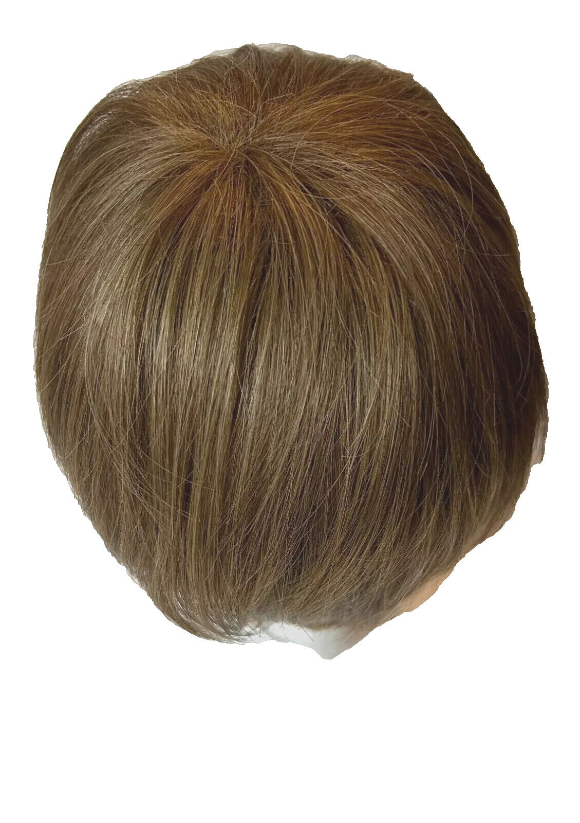 Short Layered Bob Wig - Light Ash Brown Synthetic Hair, Heat-Friendly