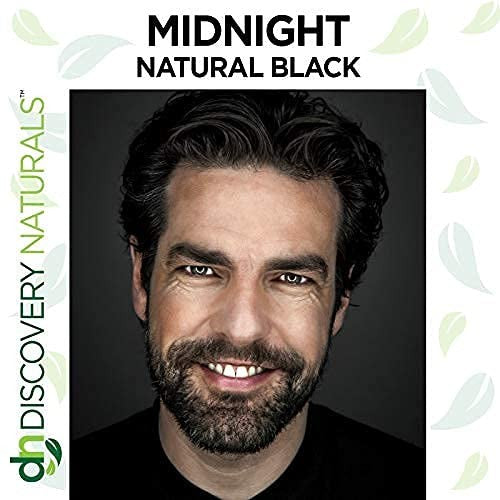 Natural Black Henna Hair Dye Kit for Gray Coverage & Herbal Color