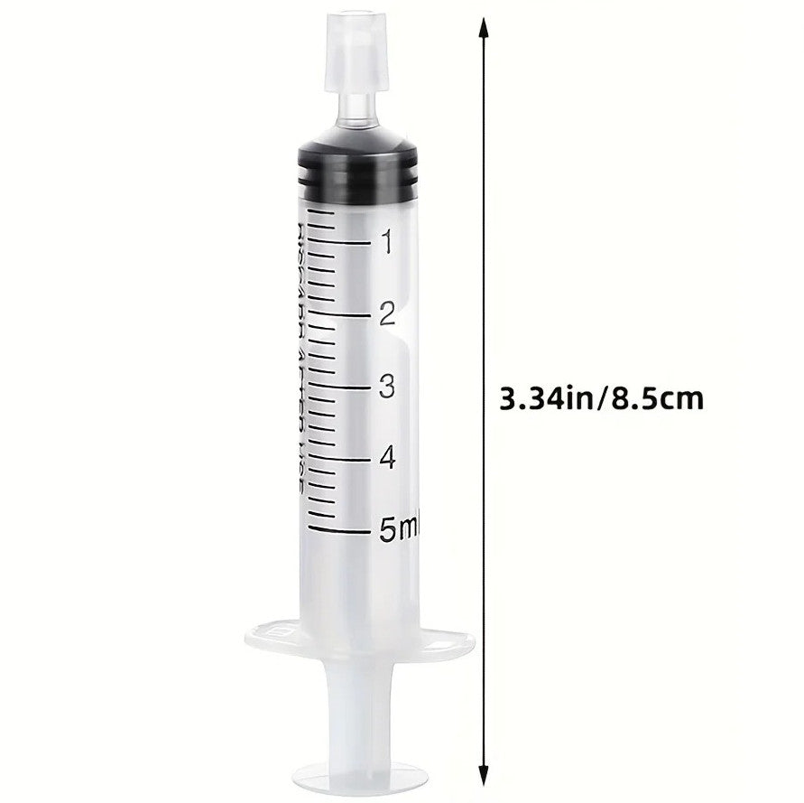 Plastic Syringe Perfume Dispenser Set for Cosmetic Refill - 5ml Capacity