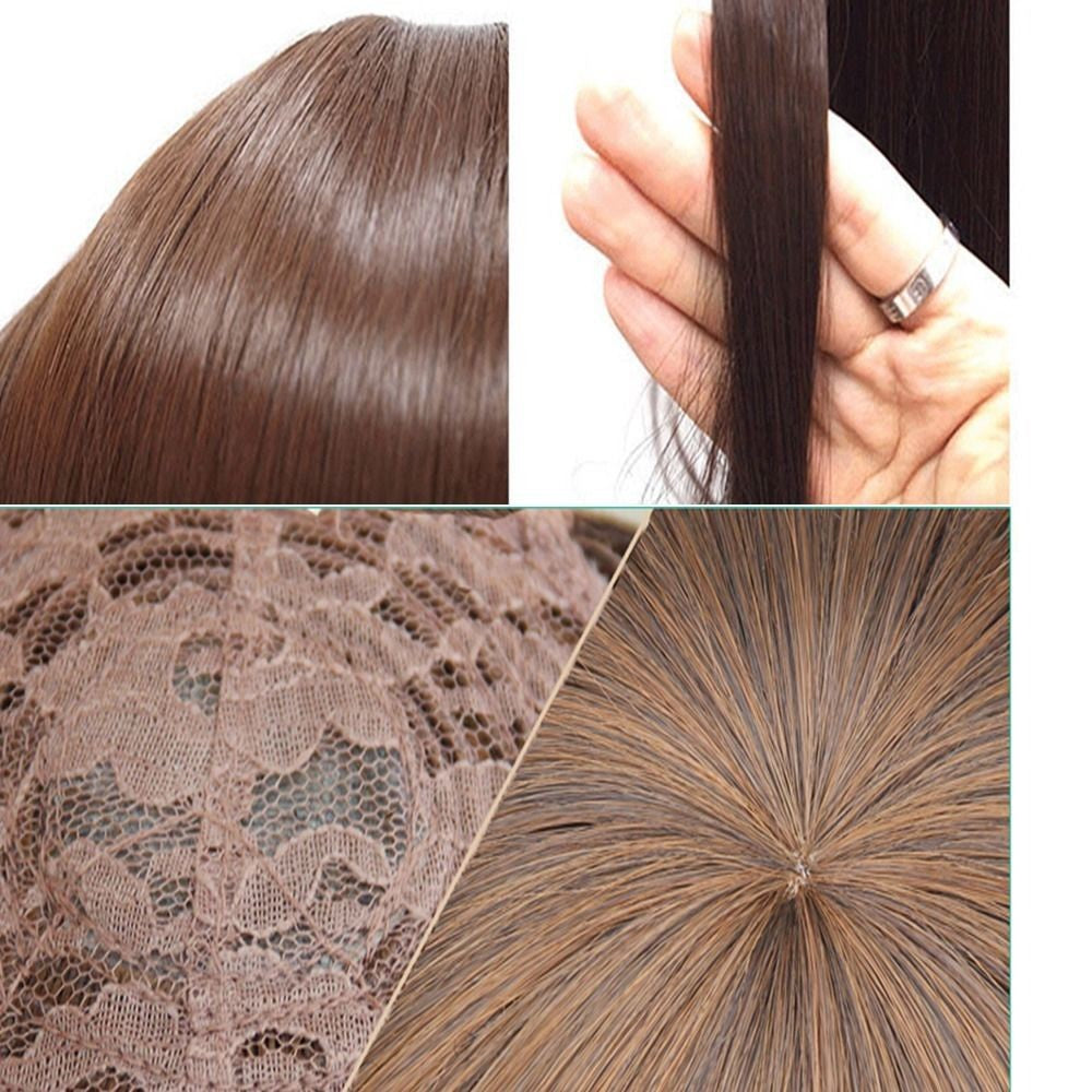 Women Long Curly Wavy Synthetic Wig with Bangs for Party & Costume