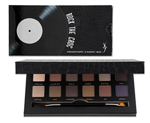 12-Color Eyeshadow Palette with Brush - Vibrant Makeup Set