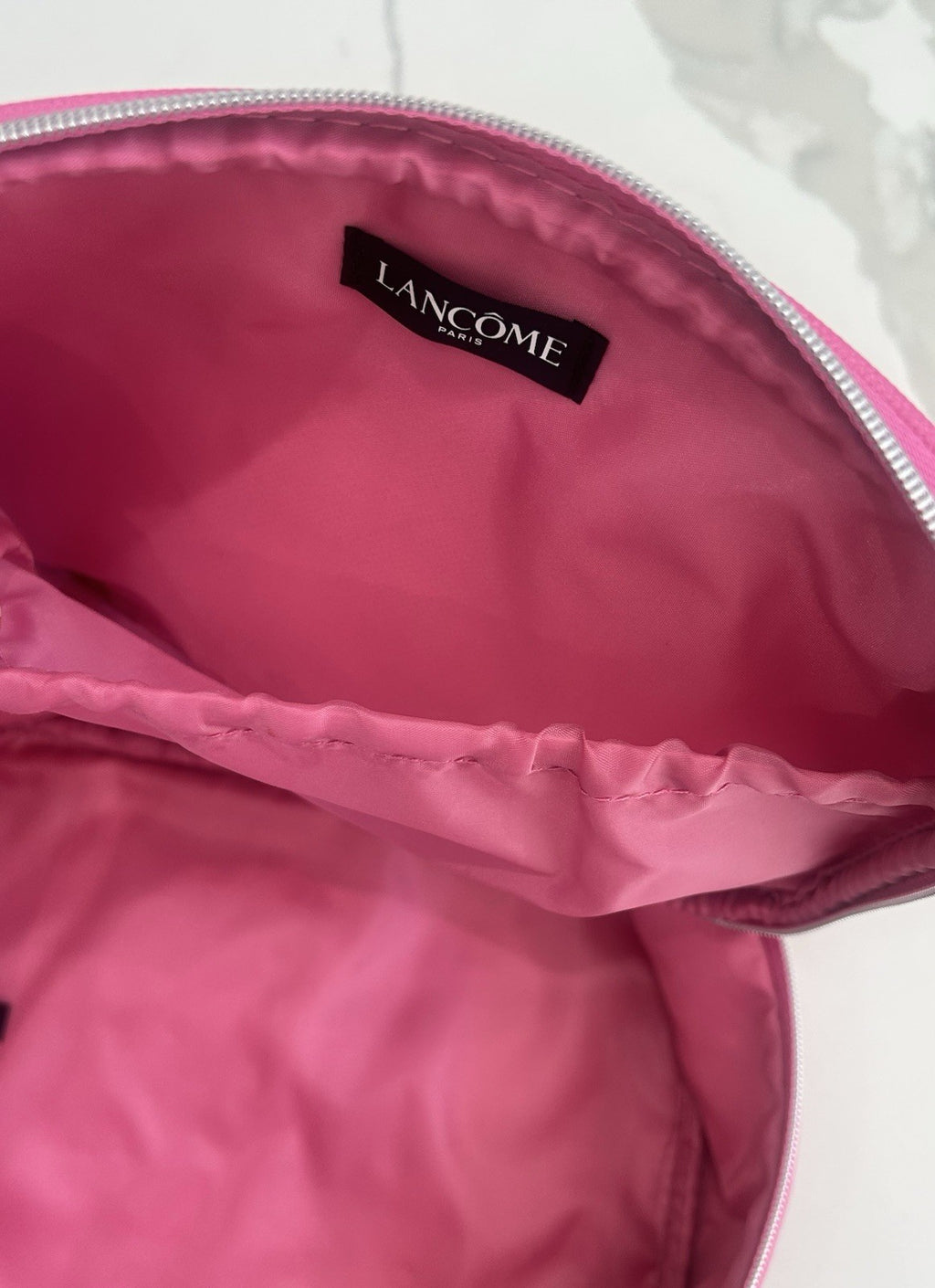 Set of 2 Pink Cosmetic & Toiletry Bags with Zipper Closures