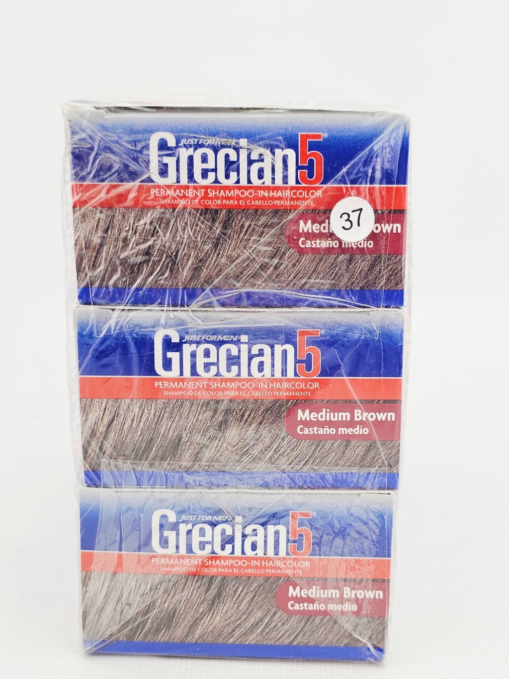Grecian5 Medium Brown Permanent Hair Color Shampoo for Men