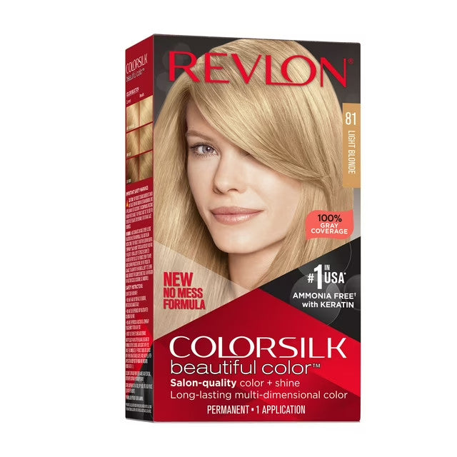 Revlon ColorSilk Permanent Hair Color Light Blonde Pack of 3