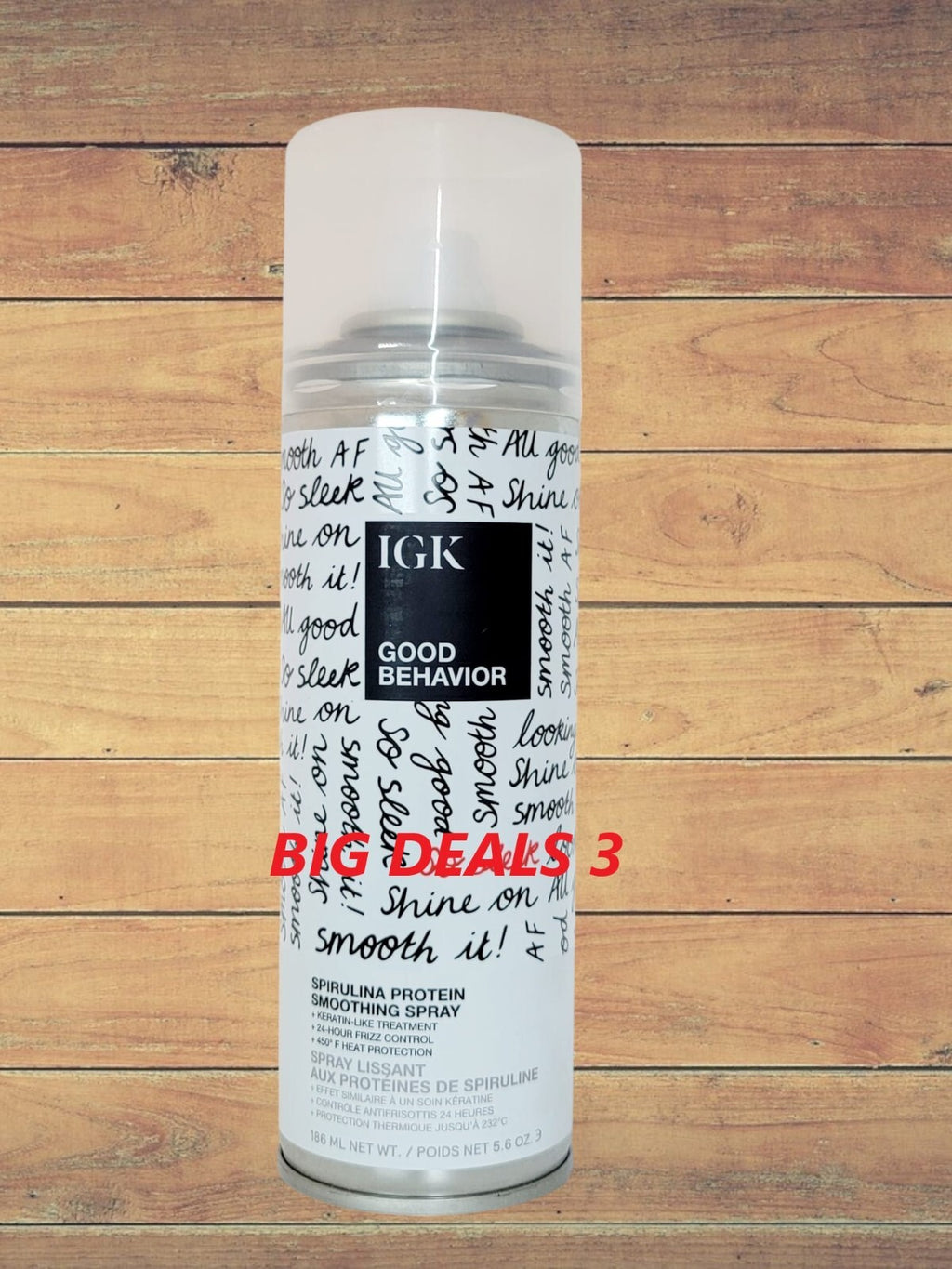 IGK Good Behavior Spirulina Protein Smoothing Hair Spray 5.6 Oz