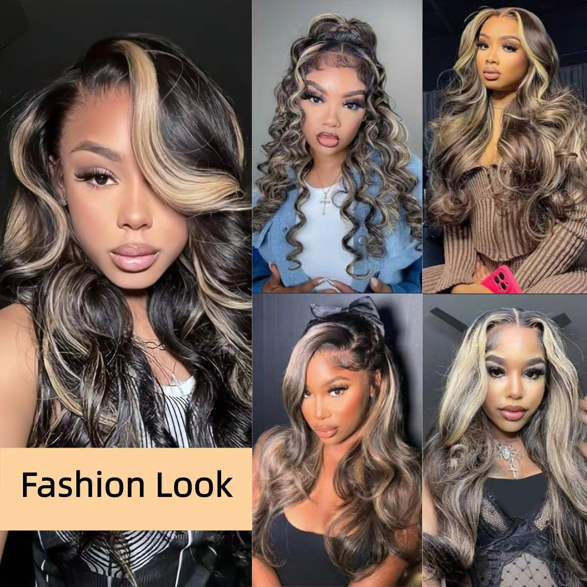 14-18 Inch Body Wave Ombre Lace Front Wigs Human Hair Natural Look