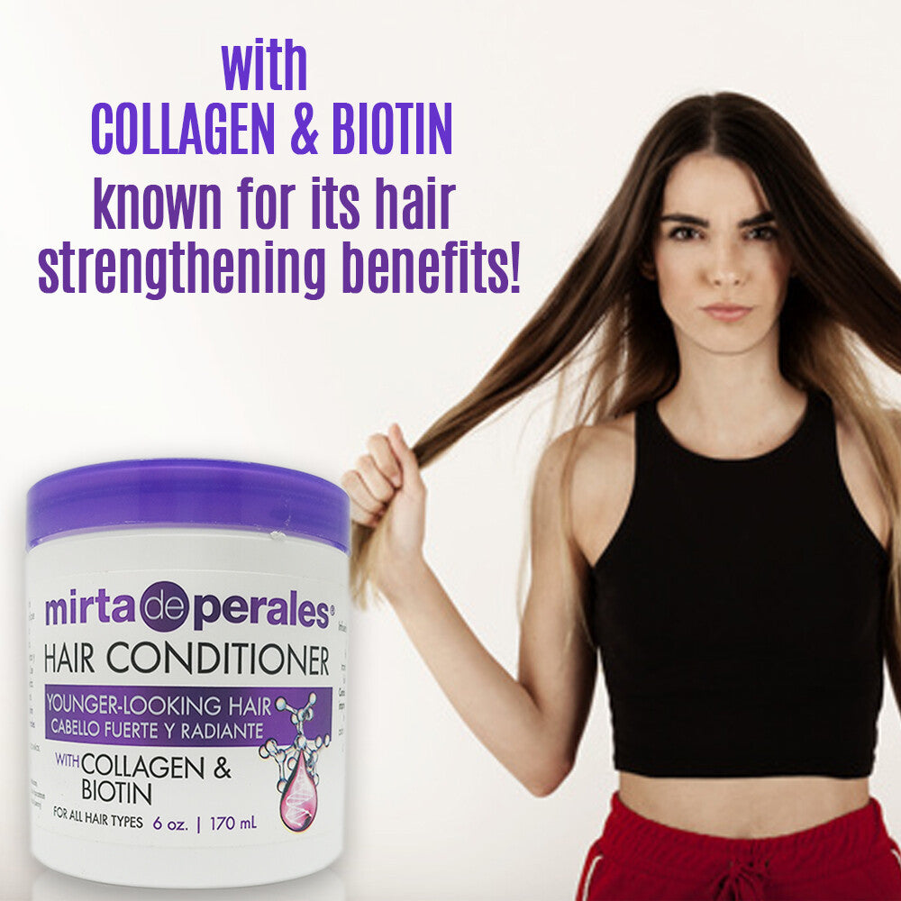 Hair Loss Shampoo & Conditioner Set with Collagen and Biotin for Hair Strengthening
