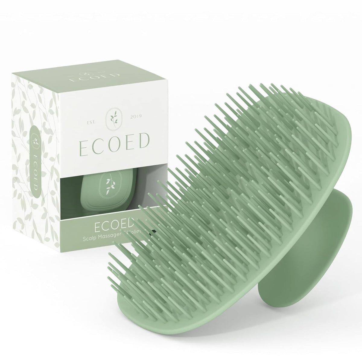Silicone Scalp Massager & Shampoo Brush for Dandruff & Hair Care