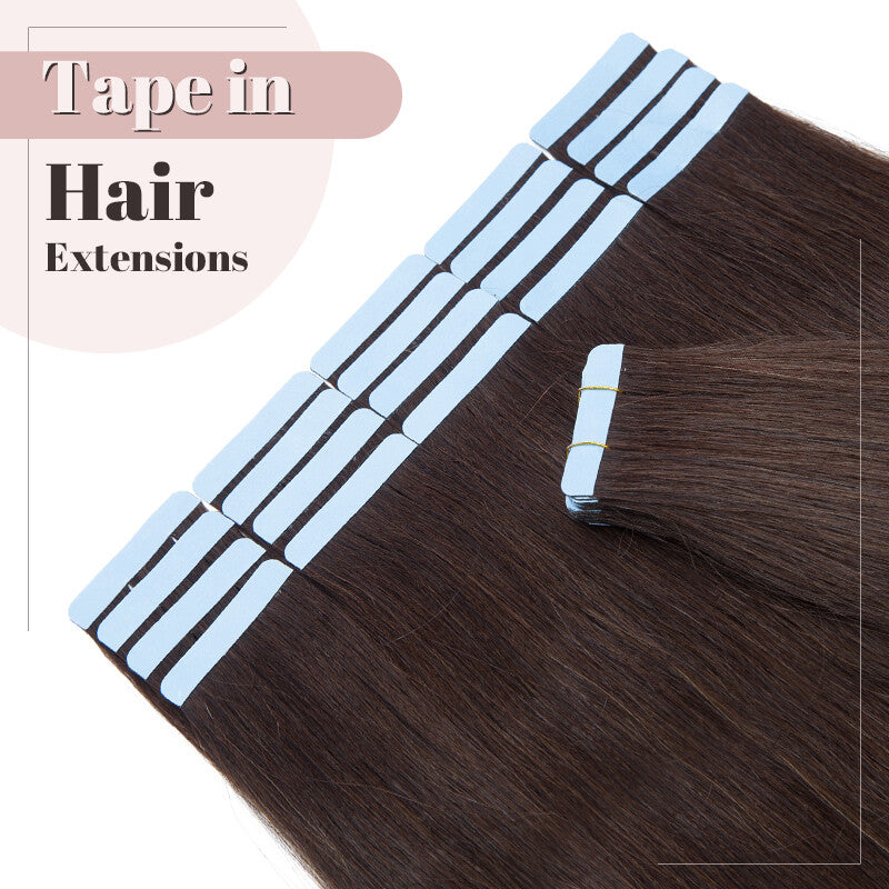Remy Human Hair Extensions Tape-In Traceless Skin Weft 40PCS Multiple Lengths & Colors
