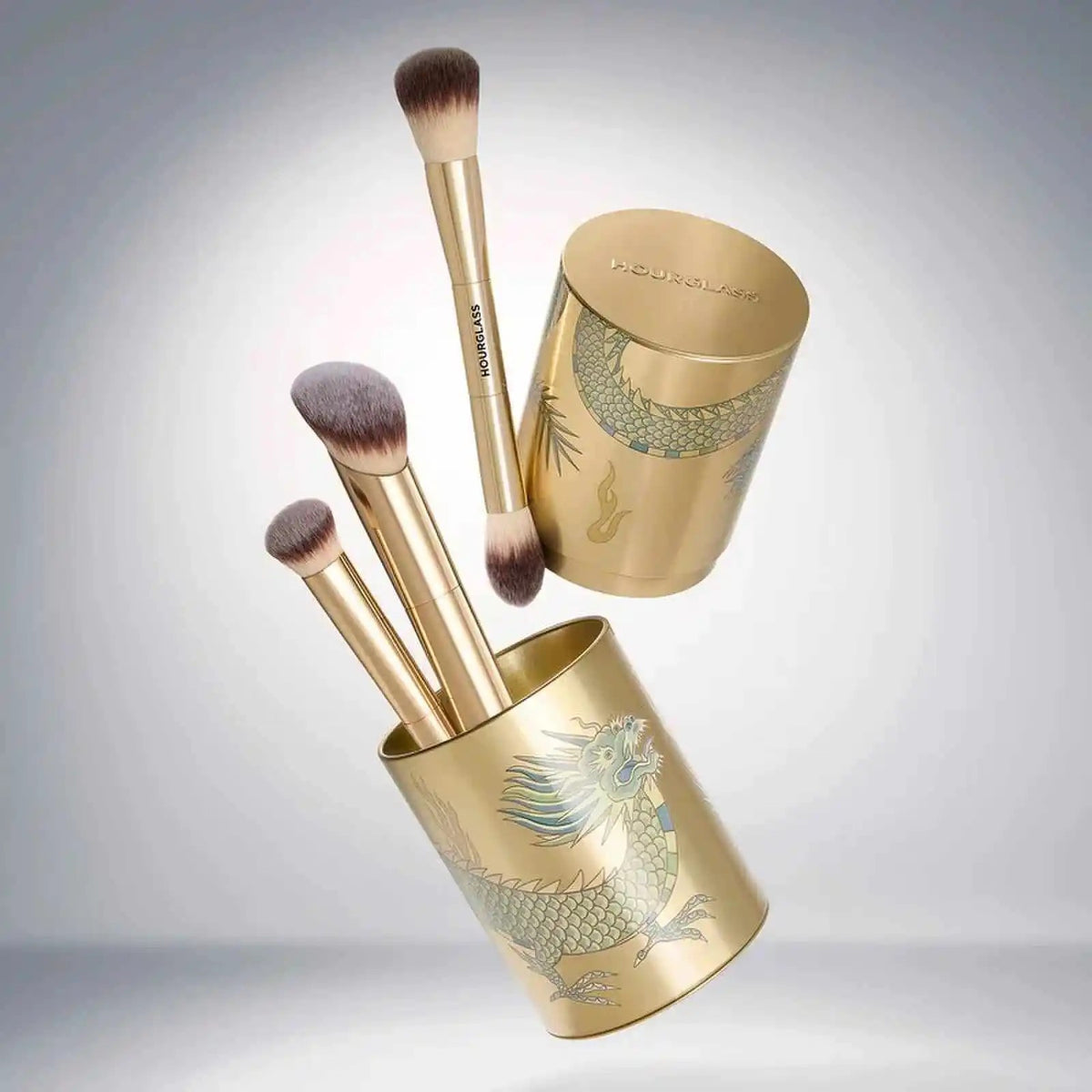 3-Piece Makeup Brush Set for Foundation Powder Concealer - Hourglass