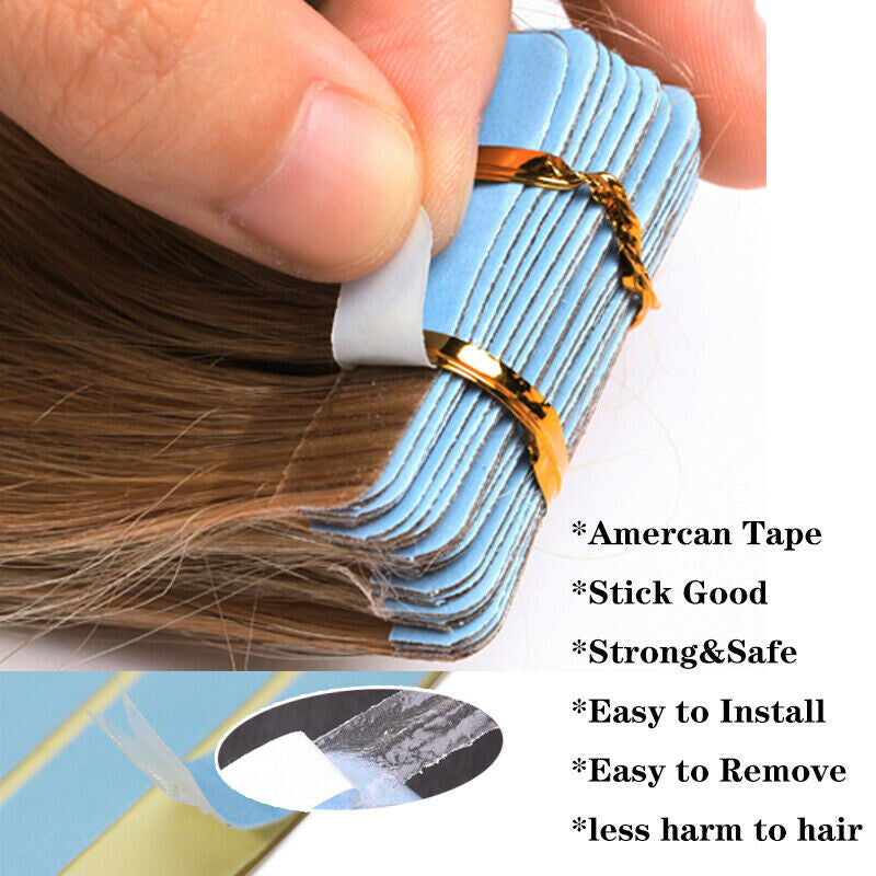 100PCS Double Side Adhesive Hair Extension Tape Waterproof & Reusable