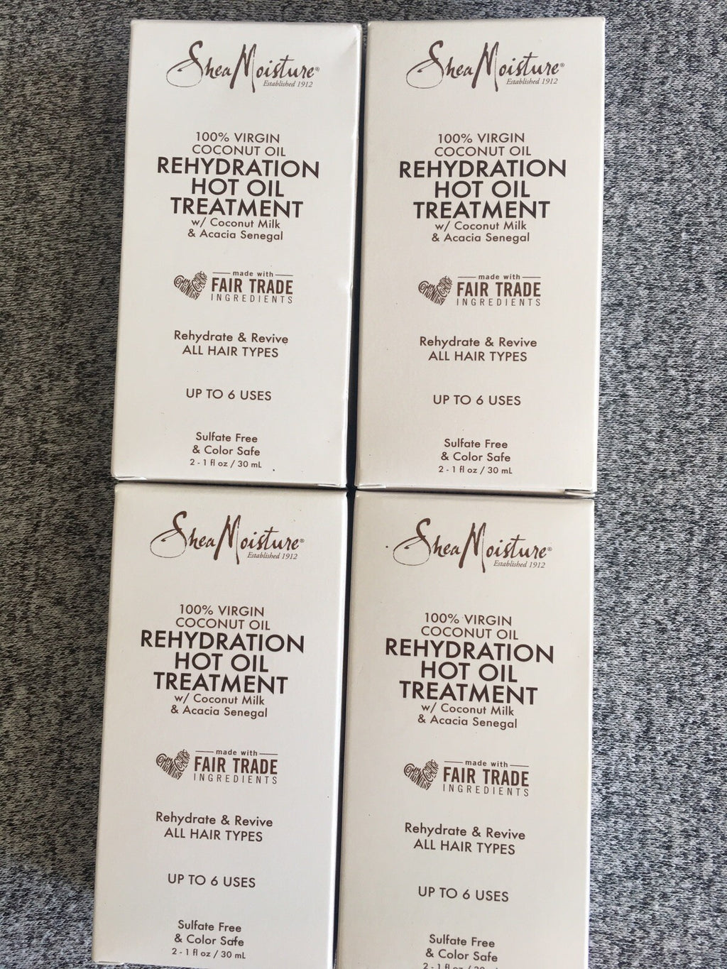 Shea Moisture Virgin Coconut Oil Rehydration Hot Oil Treatment 1 oz