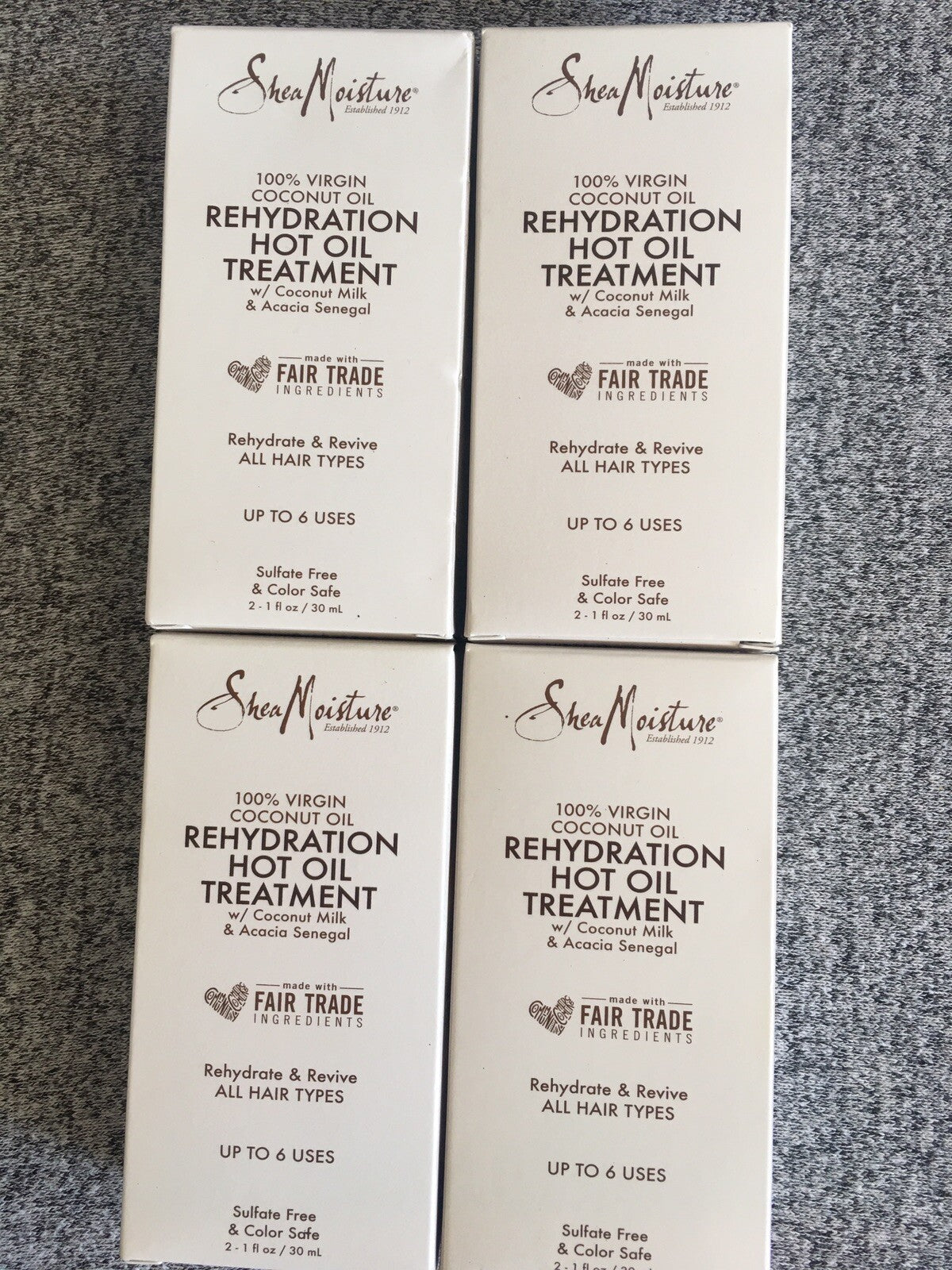Shea Moisture Virgin Coconut Oil Rehydration Hot Oil Treatment 1 oz