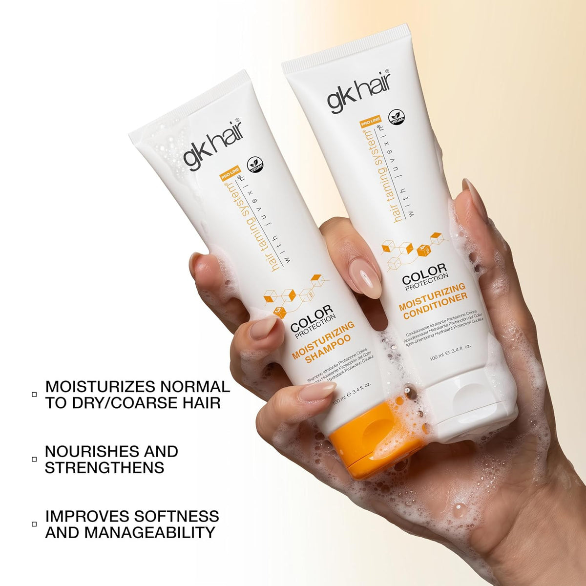 Travel Size Curly Hair Shampoo & Conditioner Set for Color Protection