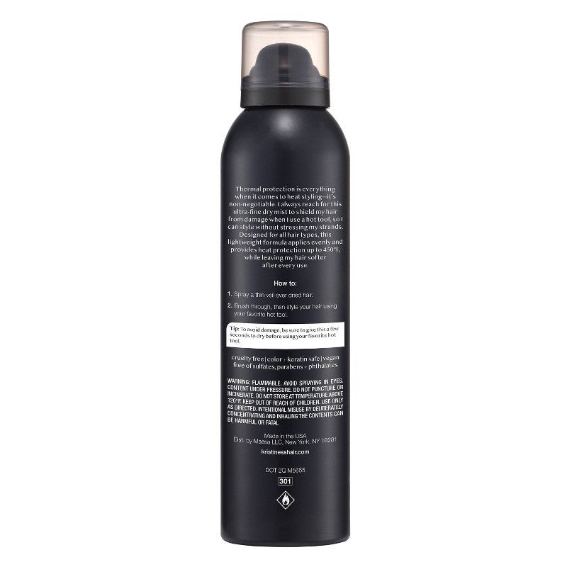 Heat Protectant Spray for Hair - Dry Finish, 5 oz, 2 Pack