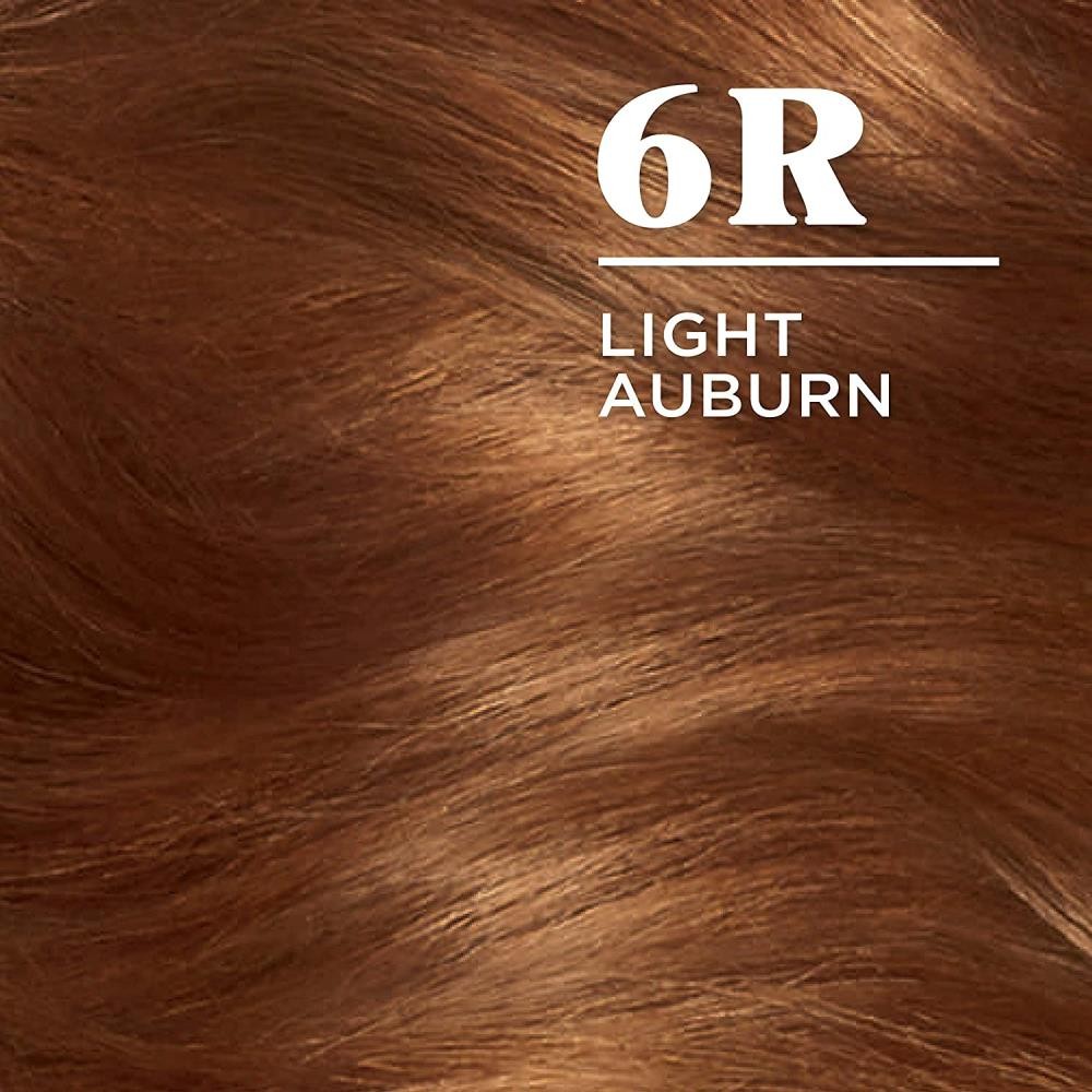 Light Auburn Permanent Hair Color Kit - Pack of 3, 6R Natural Shade