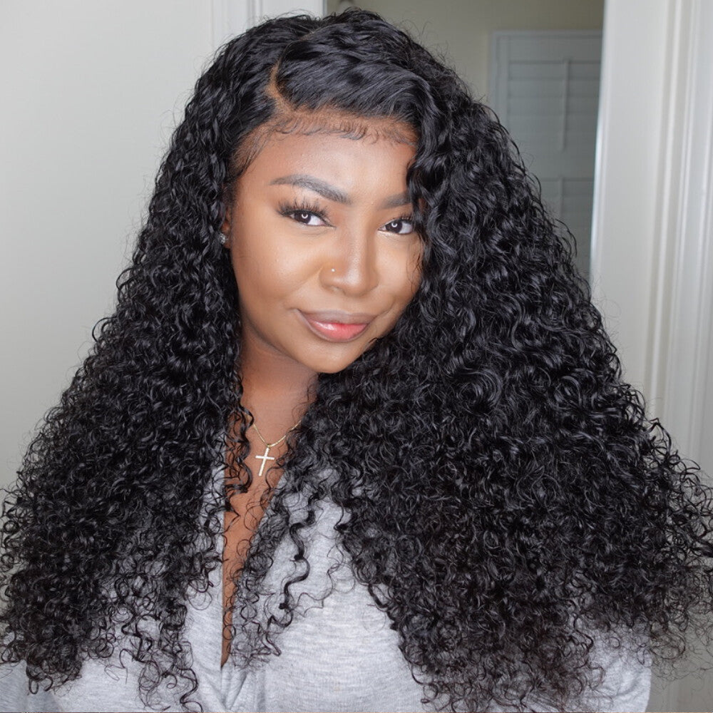 Indian Jerry Curly Hair Extensions - Virgin Human Hair Weave Bundles