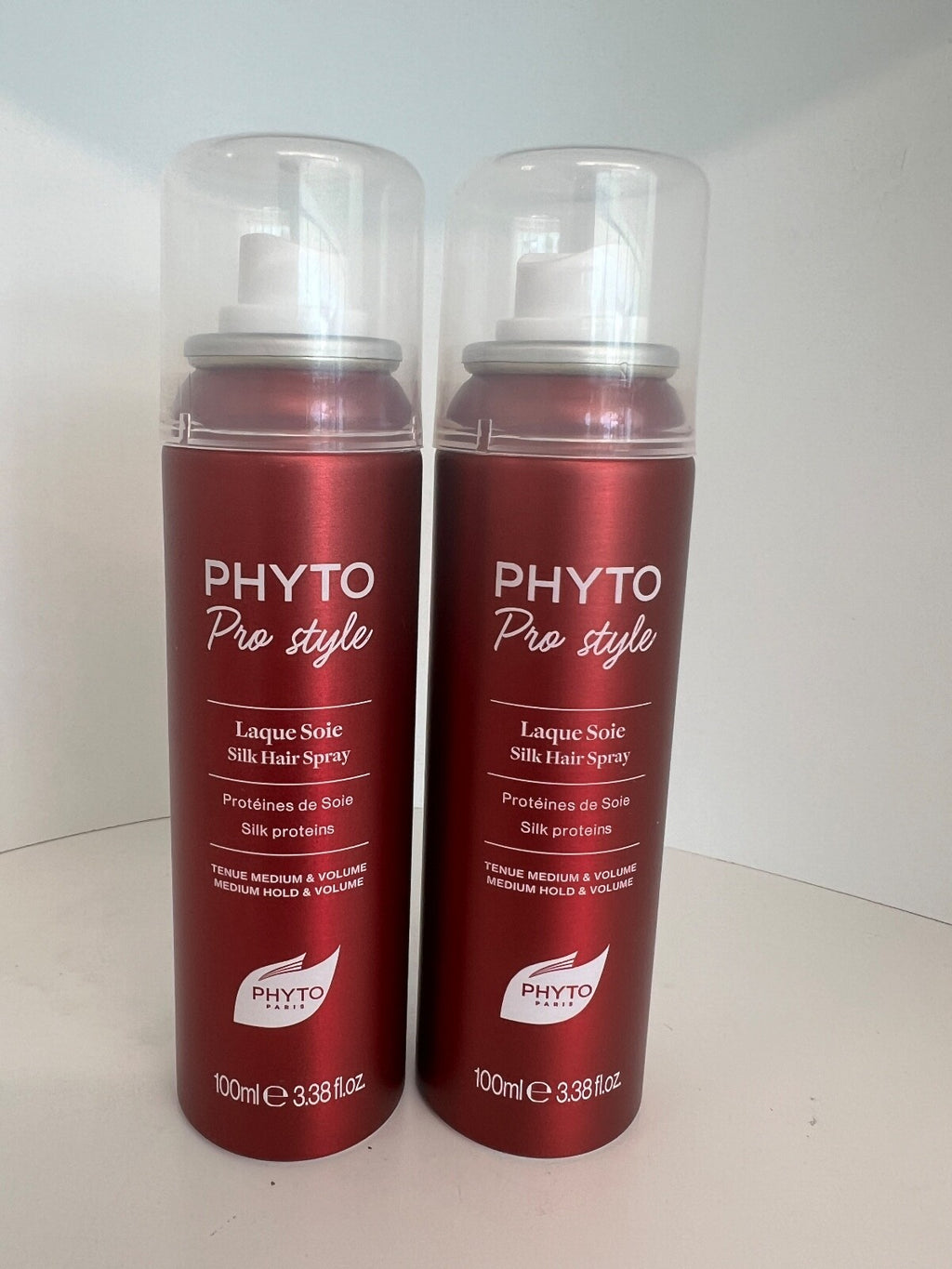Silk Hair Spray with Medium Hold & Shine - Set of 2, 3.38 oz