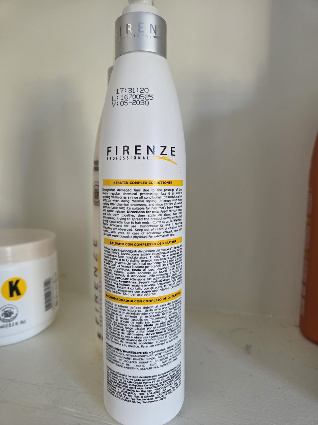 FIRENZE Keratin Hair Treatment Shampoo Conditioner Mask & Protein Spray Set