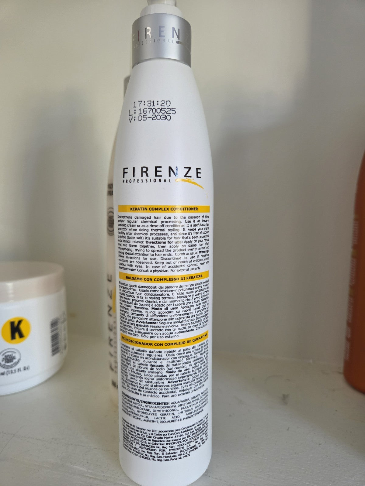FIRENZE Keratin Hair Treatment Shampoo Conditioner Mask & Protein Spray Set