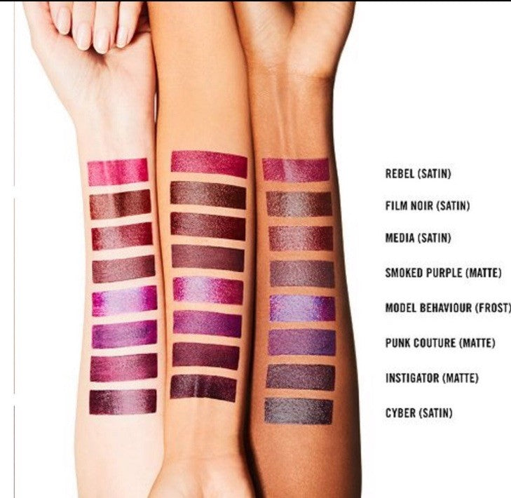 MAC Satin Lipstick Shade Cyber - Long-lasting Lip Color for Bold Looks