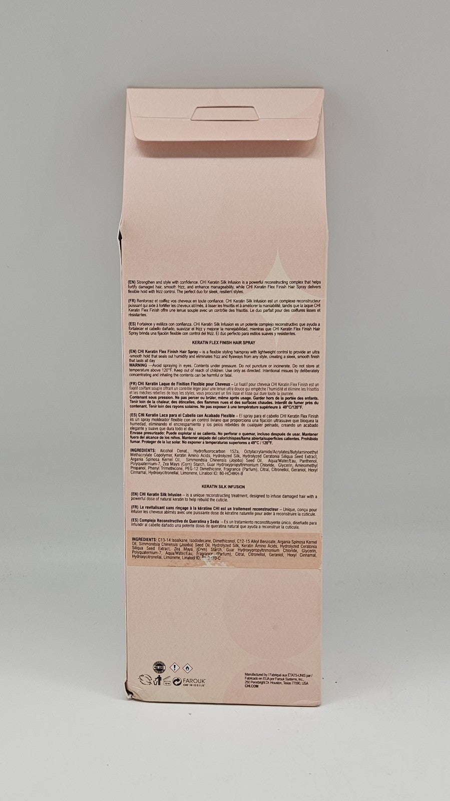Keratin Hair Smoothing Kit with Flexible Finish Hair Spray & Silk Infusion