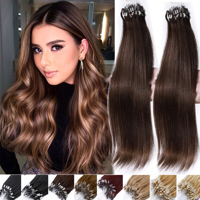 Micro Ring Hair Extensions - Remy Human Hair Beads & Loop Links