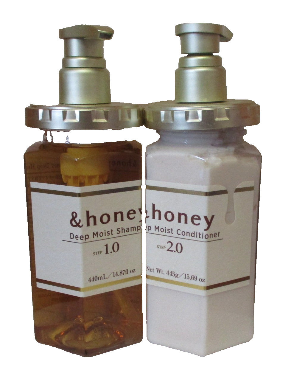 & Honey Deep Moist Shampoo & Conditioner Duo Set - Made in Japan, Hydrating Hair Care