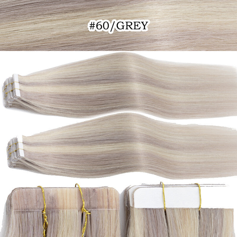 100G Tape-In Remy Hair Extensions Full Head - Russian Human Hair Thick Skin Weft