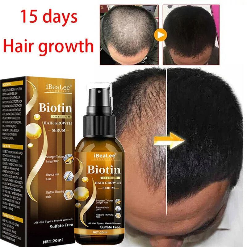 Biotin Hair Growth Serum & Spray for Thicker Hair - All Quantities